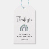 Rainbow Boy-Baby shower Cadeaulabel (Voorkant)