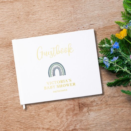 Rainbow Boy-Baby shower Gastenboek