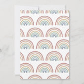 Rainbow Boy-Baby shower Kaart (Achterkant)
