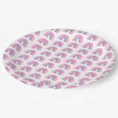 Rainbow Boy Baby Shower Papieren Bordje (Gekanteld)