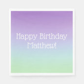 Rainbow Boy Birthday Party Servet (Voorkant)