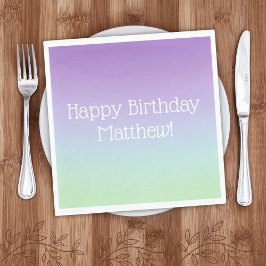 Rainbow Boy Birthday Party Servet