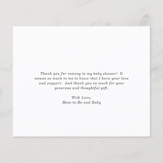 Rainbow Boy Budget Baby shower Dank u creditcard (Achterkant)