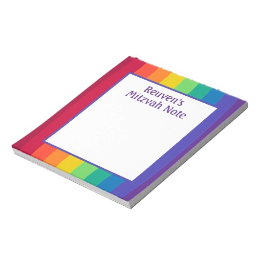 Rainbow Boys Mitzvah Notes Notitieblok (Linkerzijde)