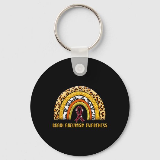Rainbow Brain Aneurysm Warrior Sleutelhanger (Voorkant)