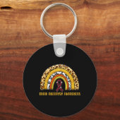 Rainbow Brain Aneurysm Warrior Sleutelhanger (Voorkant)