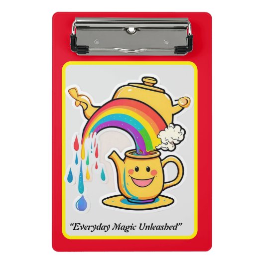 "Rainbow Brew" Mini Klembord (Voorkant)