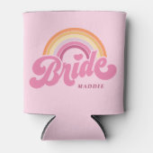 Rainbow Bride Retro, gepersonaliseerd Blikjeskoeler (Voorkant)