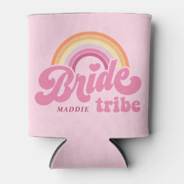 Rainbow Bride Tribe Retro, gepersonaliseerd Blikjeskoeler