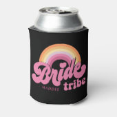 Rainbow Bride Tribe Retro Persoonlijke Koelbox Blikjeskoeler (Blikje Achterkant)