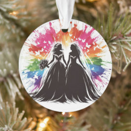 Rainbow Brides Eerste Kerstdag Ornament