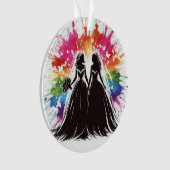 Rainbow Brides Eerste Kerstdag Ornament (voorkant)