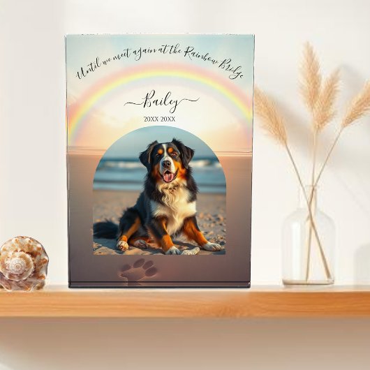 Rainbow Bridge-Beach Custom Pet Fotoblokken
