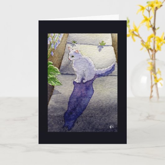 Rainbow Bridge condoleancekaart Kaart (Gele Bloem)