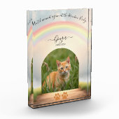 Rainbow Bridge-Custom Cat Memorial Fotoblokken (Links)