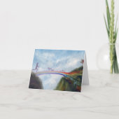 Rainbow Bridge Dog Cat Heaven Kaart beroemd gemaak (Voorkant)