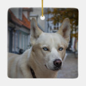 Rainbow Bridge Dog-gedenkteken, aangepaste foto en Keramisch Ornament (Achterkant)