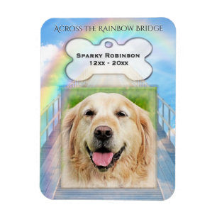Rainbow Bridge Dog Memorial Magneet