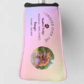 Rainbow Bridge Foto Huisdierherdenkingsputter Golfheadcover (Draai 90)