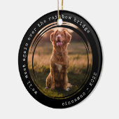 Rainbow Bridge Foto Pet Memorial Keramisch Ornament (Links)