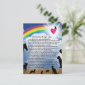 Rainbow Bridge-gedicht Briefkaart (Staand voorkant)