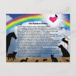 Rainbow Bridge-gedicht Briefkaart