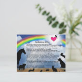 Rainbow Bridge-gedicht Briefkaart (Staand voorkant)
