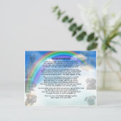 Rainbow Bridge-gedicht Briefkaart (Staand voorkant)