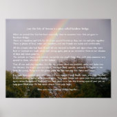 Rainbow Bridge gedicht  cadeaus Poster (Voorkant)
