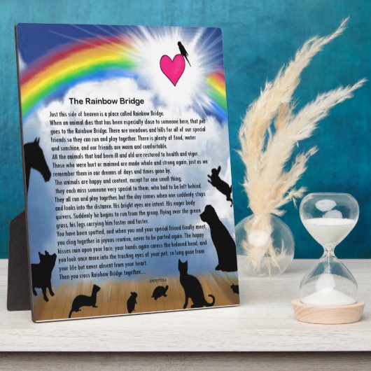 Rainbow Bridge-gedicht Fotoplaat (Zijkant)