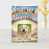 Rainbow Bridge-gedicht Kaart (Gele Bloem)