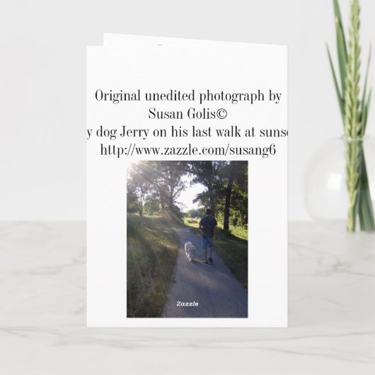 Rainbow Bridge-gedicht Kaart (Achterkant)