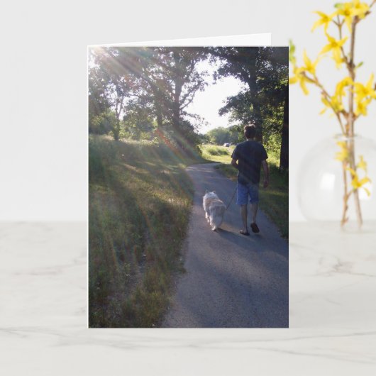 Rainbow Bridge-gedicht Kaart (Gele Bloem)