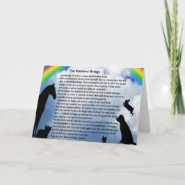 Rainbow Bridge-gedicht Kaart