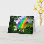 Rainbow Bridge-gedicht Kaart (Gele Bloem)