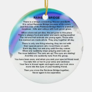 Rainbow Bridge-gedicht Keramisch Ornament