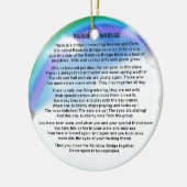 Rainbow Bridge-gedicht Keramisch Ornament (Links)