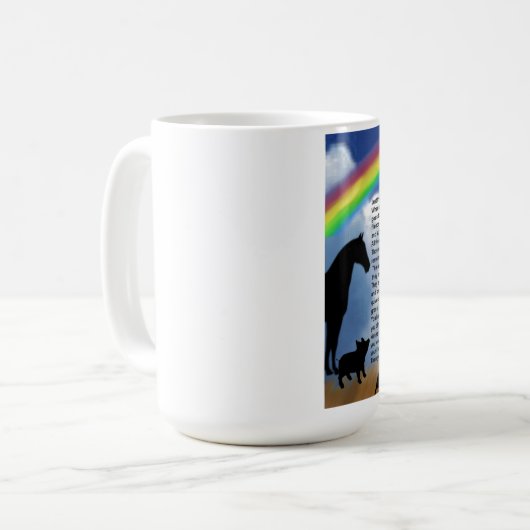 Rainbow Bridge-gedicht Koffiemok (Voorkant links)