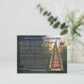 Rainbow Bridge gedicht Pet Loss Sympathy Card Briefkaart (Staand voorkant)