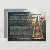 Rainbow Bridge gedicht Pet Loss Sympathy Card Briefkaart (Voorkant / Achterkant)