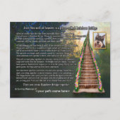 Rainbow Bridge gedicht Pet Loss Sympathy Card Briefkaart (Voorkant)