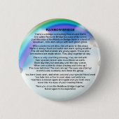 Rainbow Bridge-gedicht Ronde Button 5,7 Cm (Voorkant)