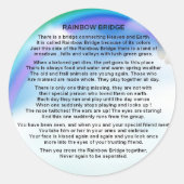 Rainbow Bridge-gedicht Ronde Sticker (Voorkant)