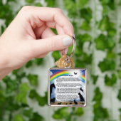 Rainbow Bridge-gedicht Sleutelhanger (Hand)