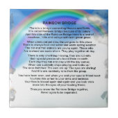 Rainbow Bridge-gedicht Tegeltje (Voorkant)