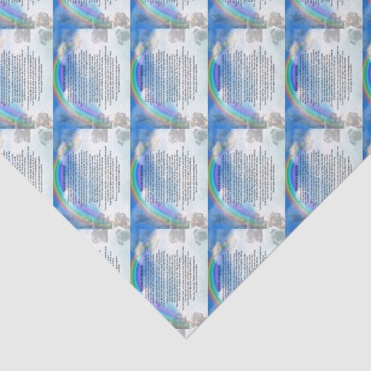 Rainbow Bridge-gedicht Tissuepapier (Detail)