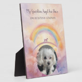 Rainbow Bridge Guardian Angel with Paws Pet Fotoplaat (Zijkant)