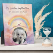 Rainbow Bridge Guardian Angel with Paws Pet Fotoplaat (Zijkant)