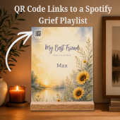 Rainbow Bridge Huisdierherdenking met Spotify-afsp Acryl Bord