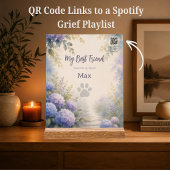 Rainbow Bridge Huisdierherdenking met Spotify-afsp Acryl Bord